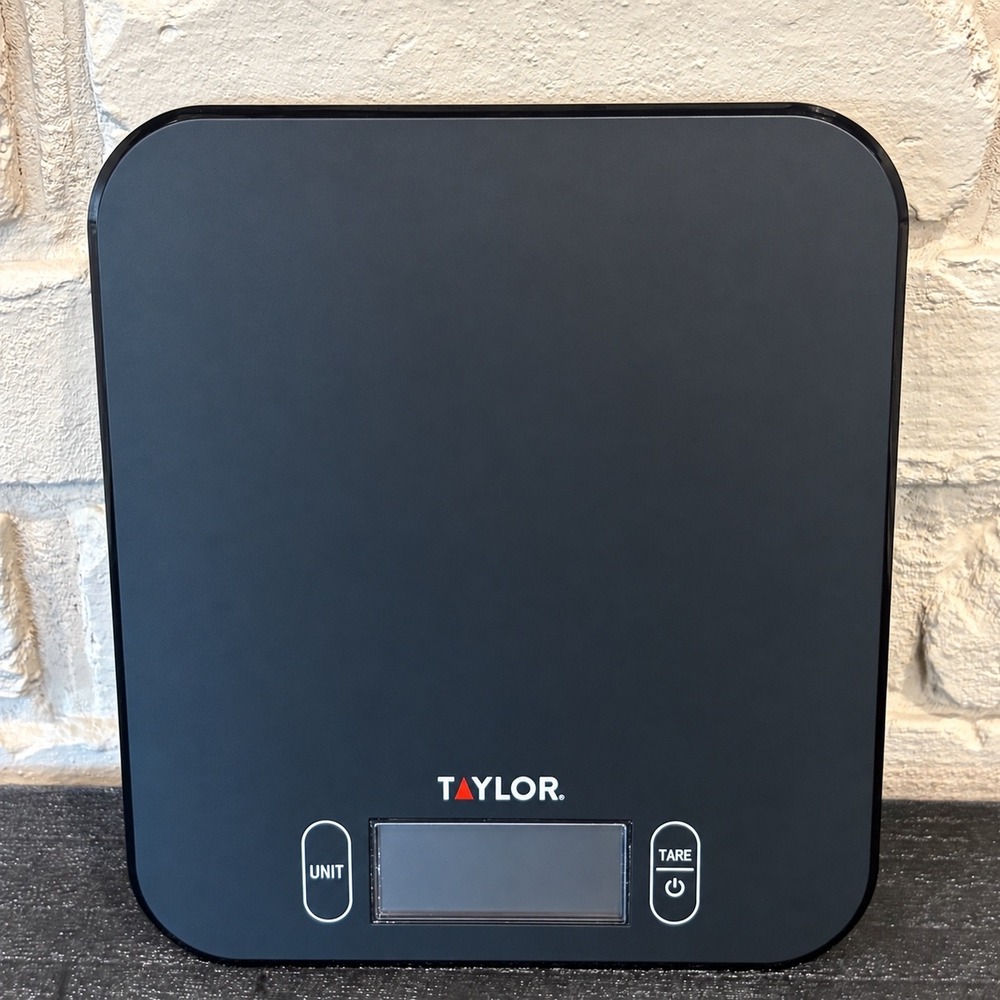 Taylor Digital Kitchen Scale Black Food Scale with LCD Display and Tare Function